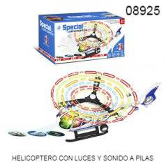 Imagen de HELICOPTERO CON LUCES Y SONIDO A PILAS 12.25